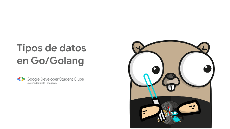 Tipos de datos en Go